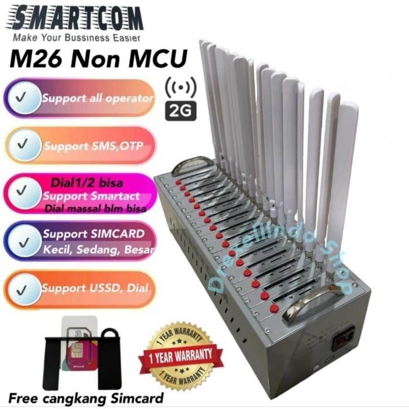 Modem Pool 16 Port SMARTCOM M26 Non MCU