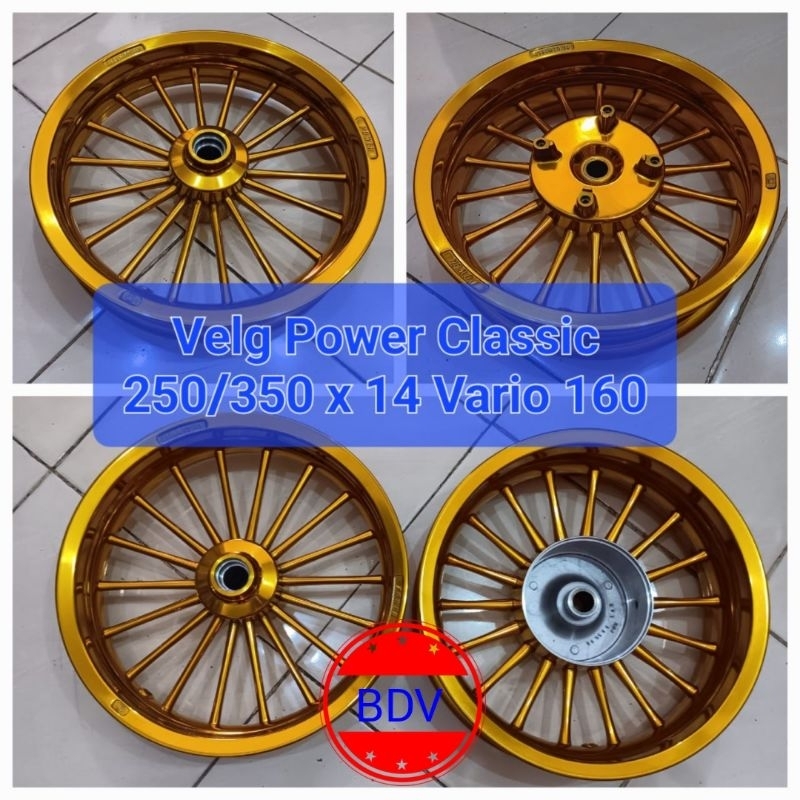 Velg Racing Power Classic Vario 160 250/350x14 Gold