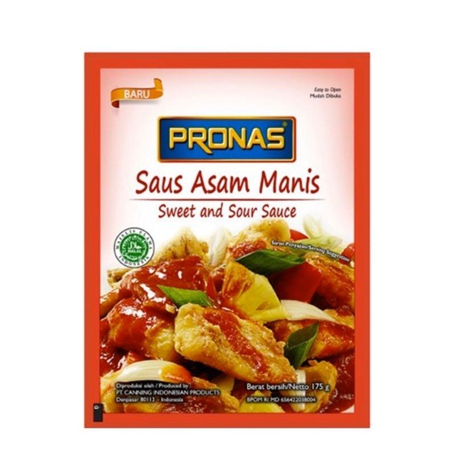 

PRONAS Stir Fry Sauce Sweet Sour 175gr Pouch Saos Asam Manis