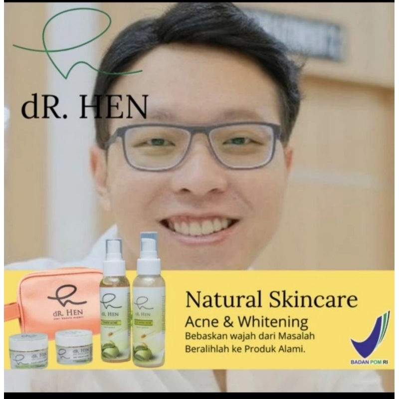 Skincare Dr.Hen by Athena krim Dr.Richard lee/Paket Basic Acne