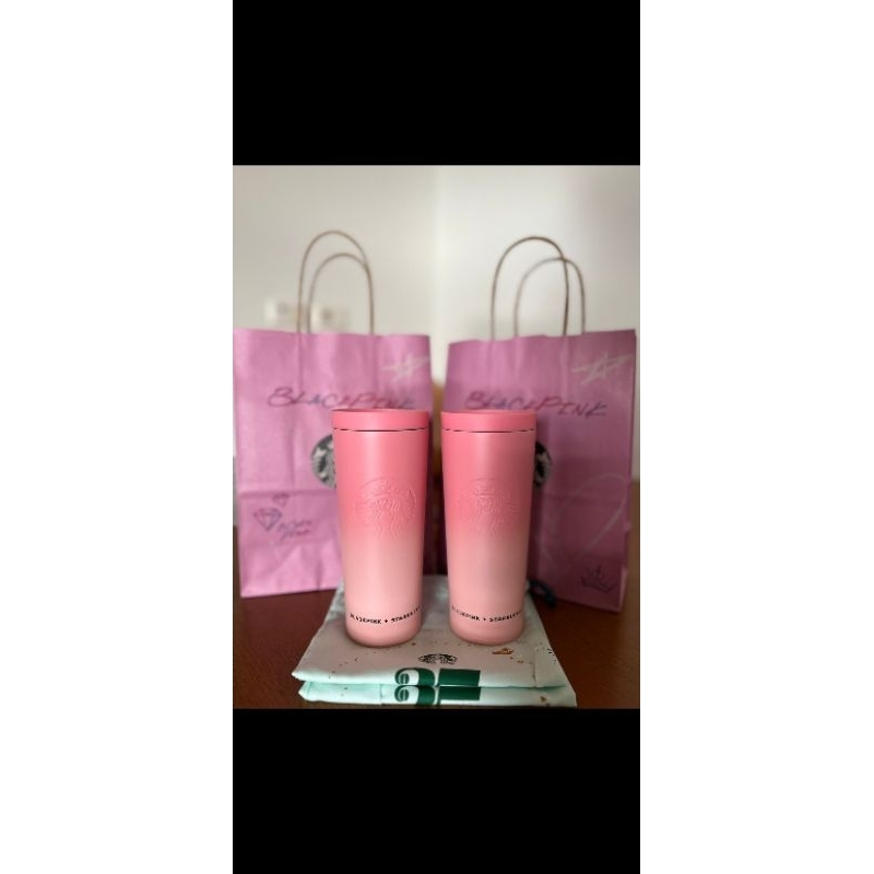tumbler starbuck x black pink