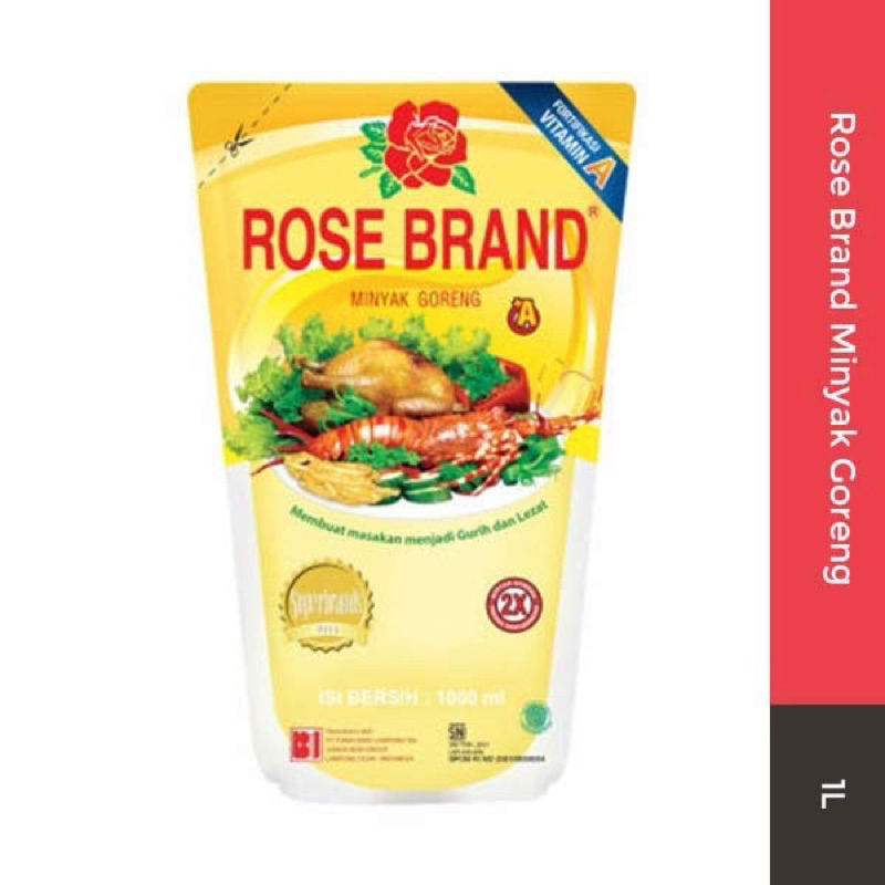 

Rose brand minyak goreng refill 1 liter