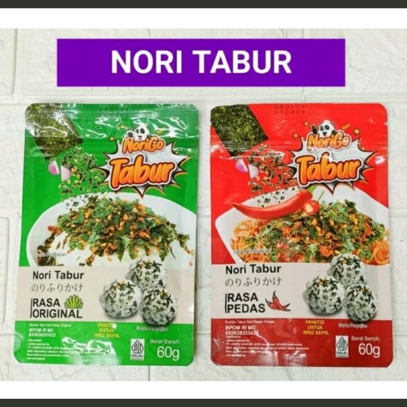 

NORI TABUR RUMPUT LAUT SEAWEED TABUR SIAP MAKAN 60gr