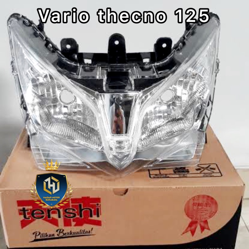 reflektor lampu vario thecno 125 / lampu depan vario thecno 125 / reflektor lampu depan vario thecno