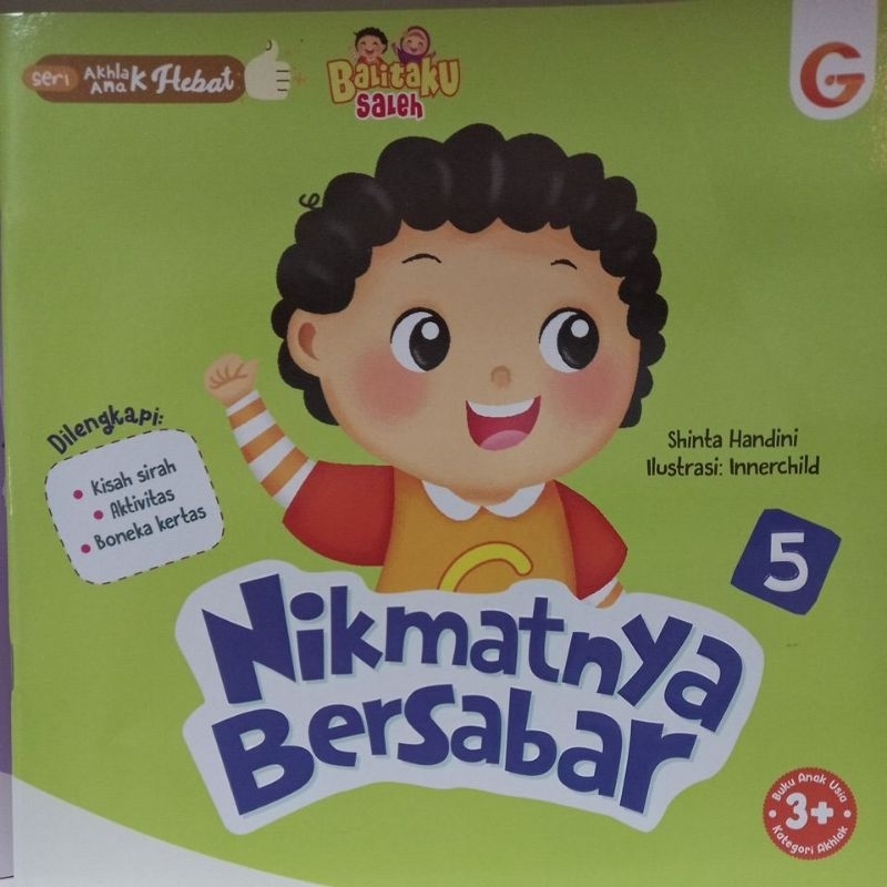 BUKU ANAK NIKMATNYA BERSABAR SERI AKHLAK ANAK HEBAT
