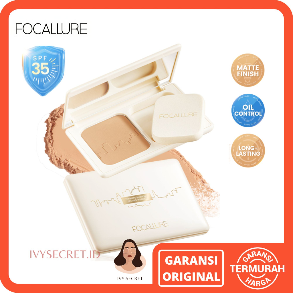 Focallure Two Way Cake Ultimate Blurring SPF 35 High Coverage Setting Powder Focallure Two Way Cake 
