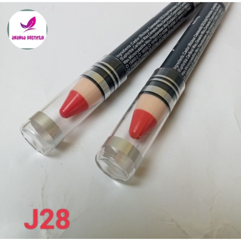 J28 LIPSTIK PENSIL SERUT PINK / PEWARNA BIBIR AWET - LIPSTIK JUSTMISS SERUT J 28 - JUST MISS SERUT J
