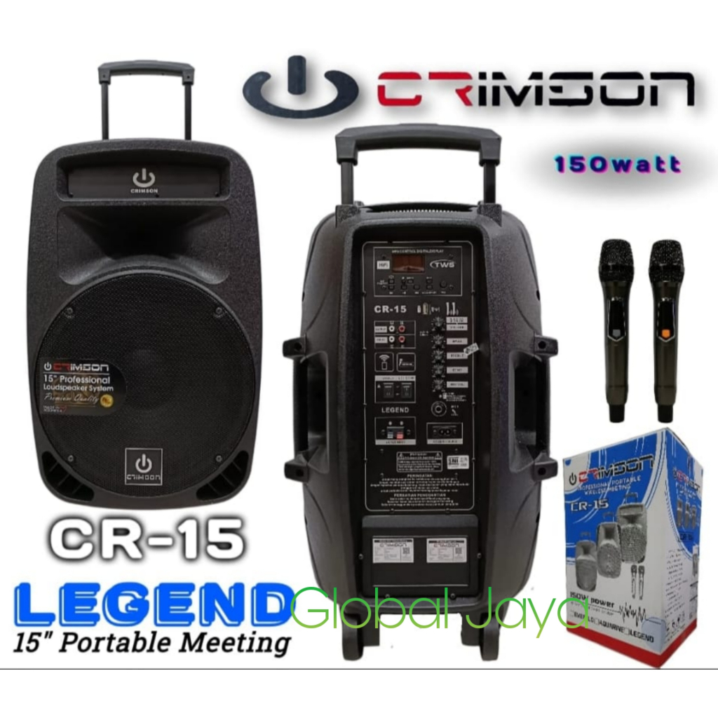 Speaker Portable CRIMSON CR15 LEGEND CRIMSON CR 15 LEGEND 15inch Original