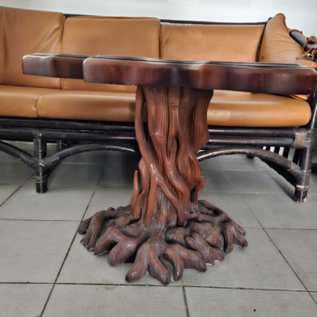 preloved Meja Kayu jati plitur