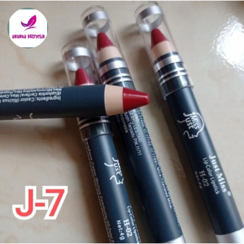 J-7 PENSIL LIPSTIK JUST MISS SERUT
