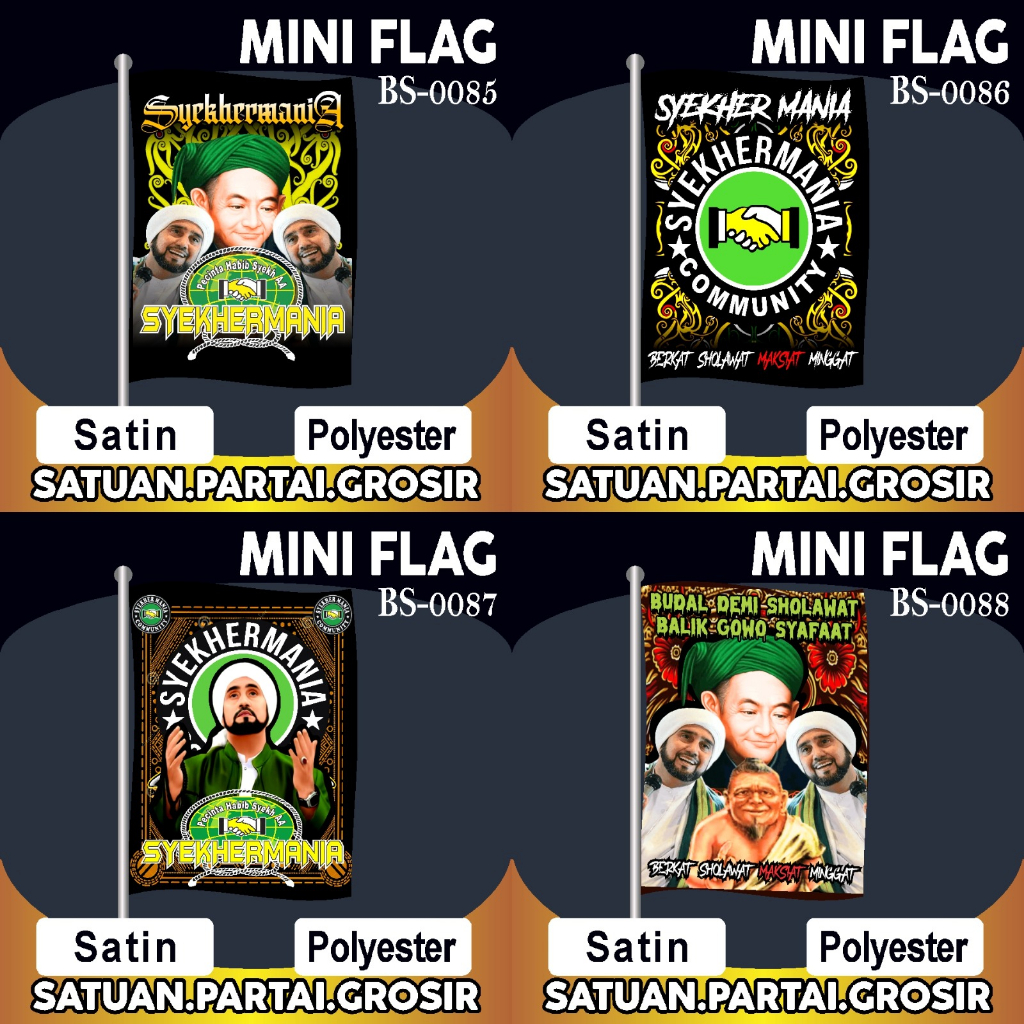 PROMO CETAK BENDERA PRINTING SYEKHERMANIA V20/DESAIN BENDERA SYEKHERMANIA TERBARU/BENDERA SYEKHERMAN