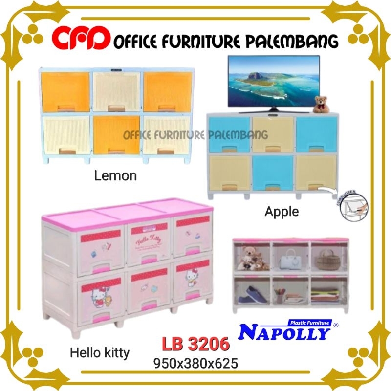 lemari pakaian napolly locker box LB 3206 box serbaguna cabinet plastik