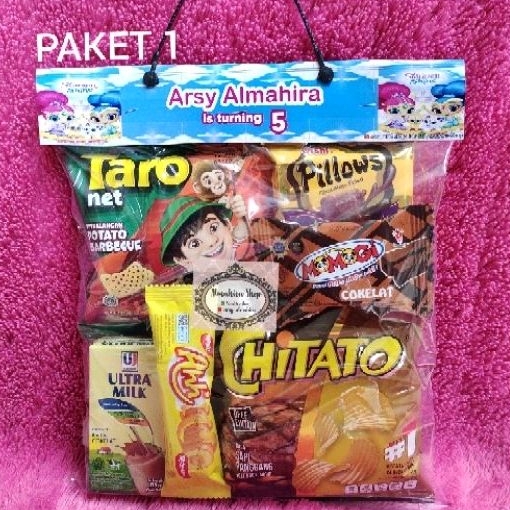 

Paket Snack Ultah / Snack Ulang Tahun / Bingkisan snack / Paket