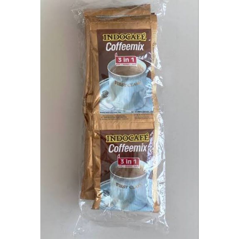 

INDOCAFE Coffeemix 1 Renceng Isi 10 Sachet