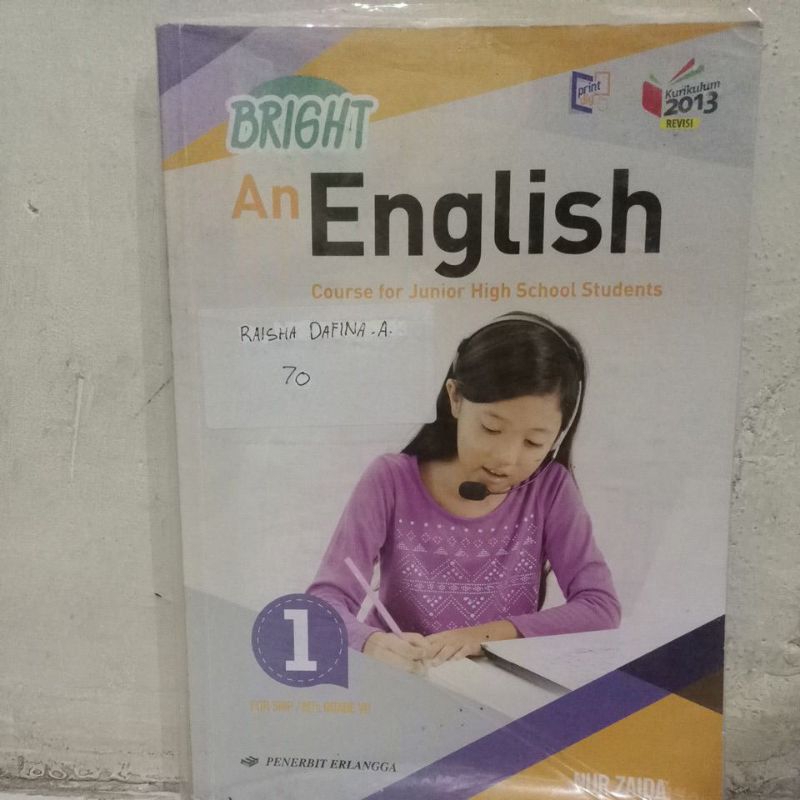 

Buku Bright an English kelas 7 second Penerbit Erlangga