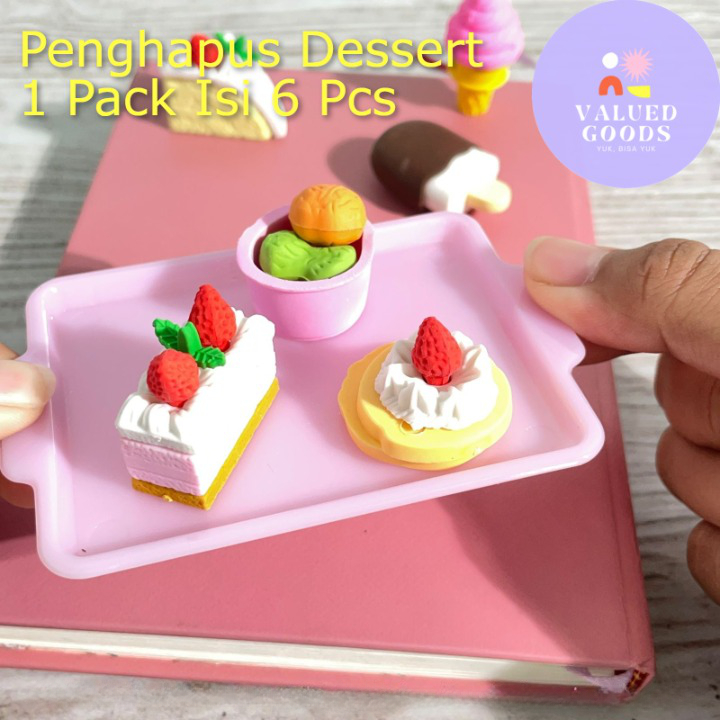 

Penghapus Pensil Karet Motif Sweet Dessert Koleksi Set Makanan Wangi 1 Pack 6 pcs - 3010 13 - eraser karakter misteri lucu unik viral anak