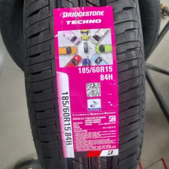 Ban Mobil Vios Splash Yaris Etios - Bridgestone New Techno 185/60 R15 - Universal