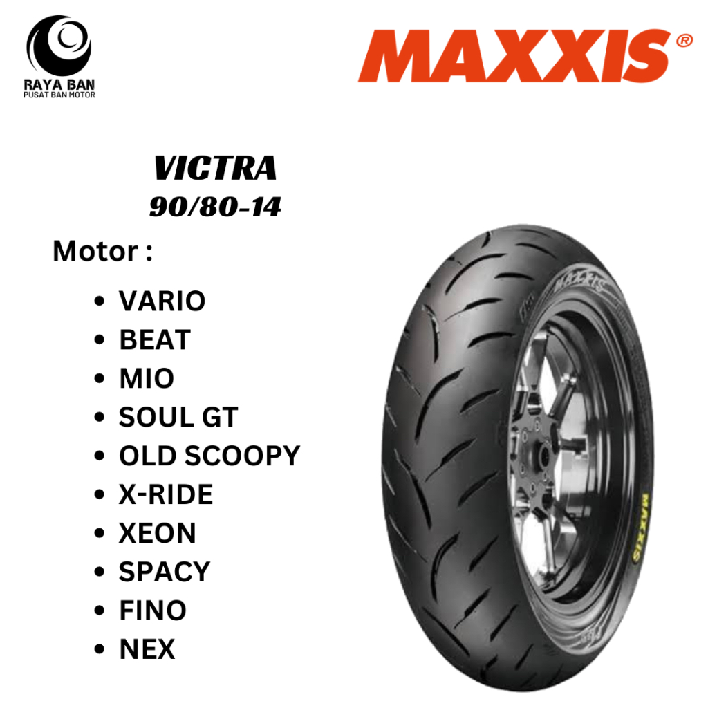 Ban Motor Maxxis Victra 90/80-14 TL