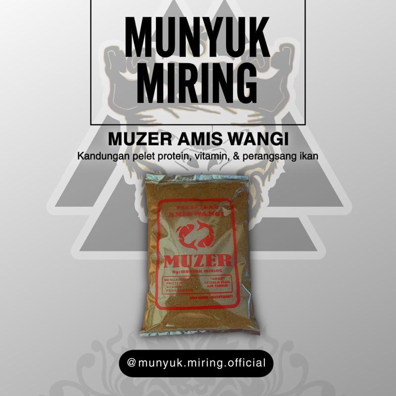 PELET IKAN AMIS WANGI | MERK MUZER | PRODUK BY MUNYUK MIRING