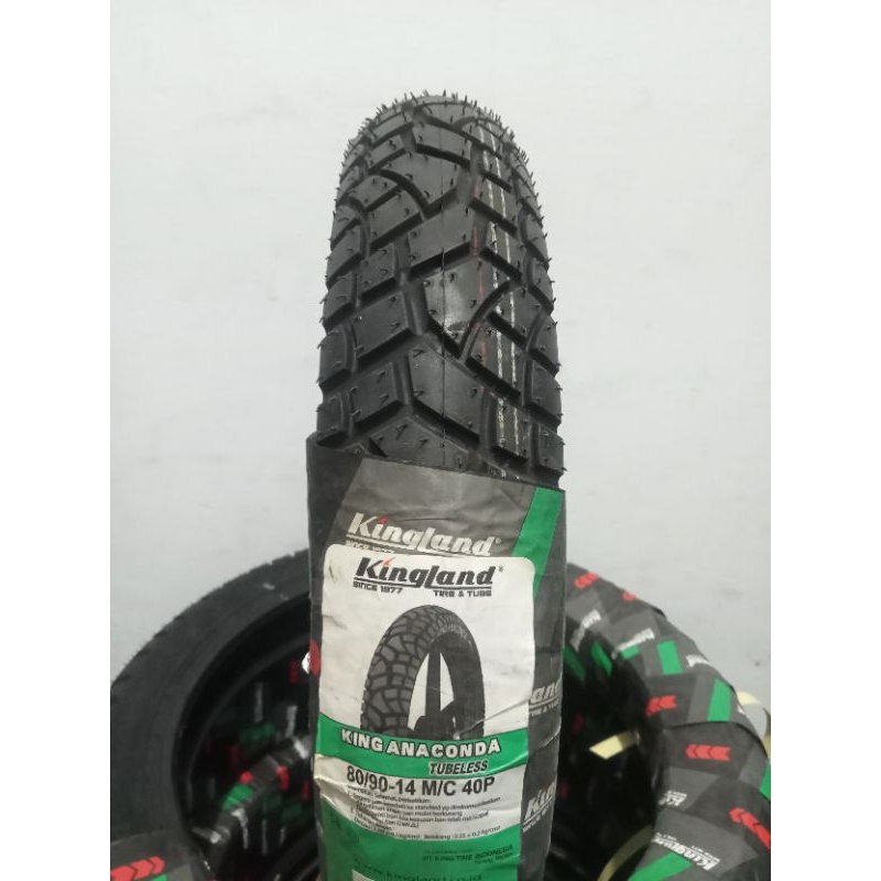 Ban tubeless 80/90 14 kingland anaconda dual purpose"