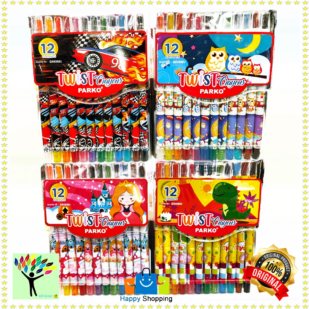 

Crayon Putar Greebel Parko Panjang 12 Warna