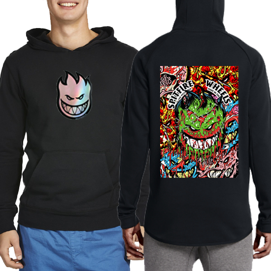 Hoodie Spitfire Wheels Hoodie Pullover | Jumper Hoodie | Casual Hoodie Bahan Cotton Fleece