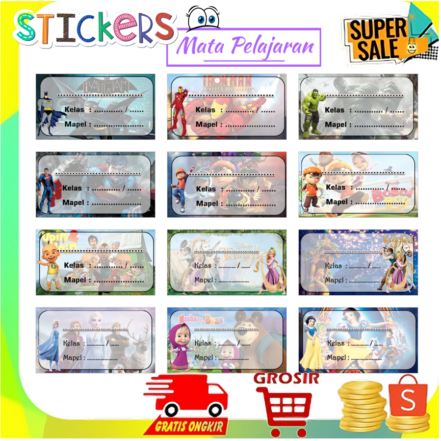 

STIKER LABEL MATA PELAJARAN