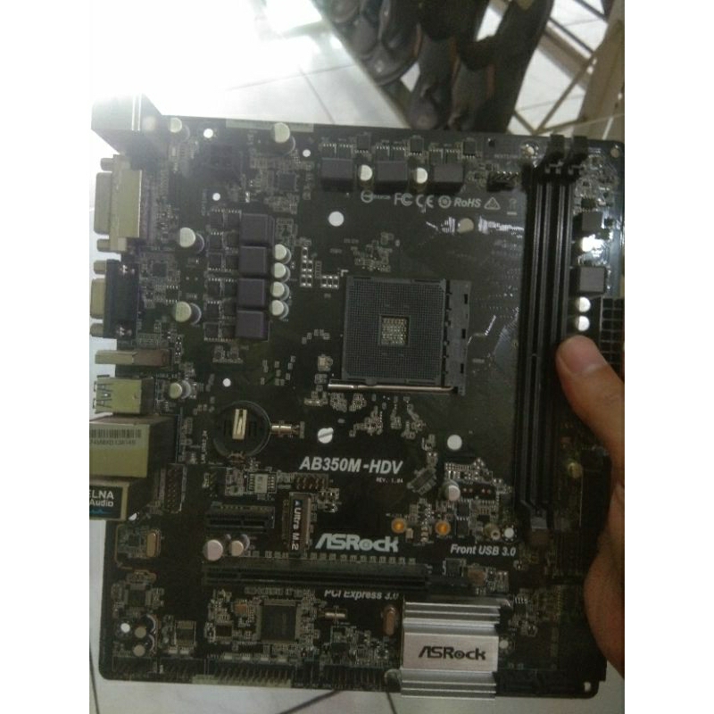 asrock ab350m & asus p8h61 cek deskripsi