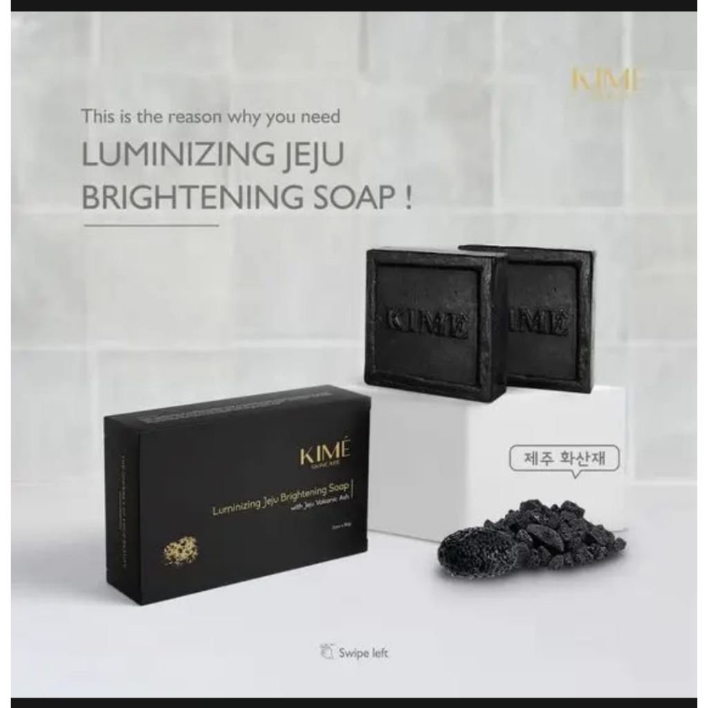 Sabun kime Sabun Viral Sabun Korea (Kime Jeju Luminizing Brightening Soap)