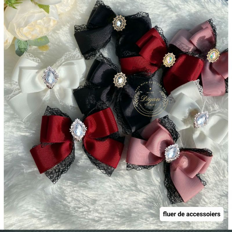 pita lighstick // pita brooch // pita hias dekorasi // pita baju