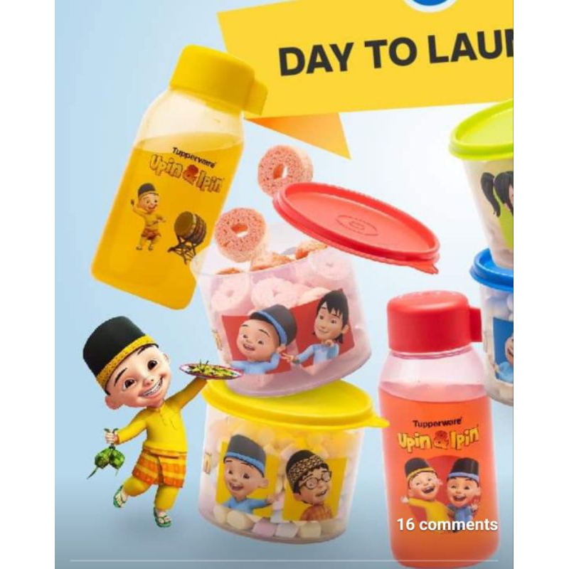 Upin & Ipin compact Canister & Botol minum