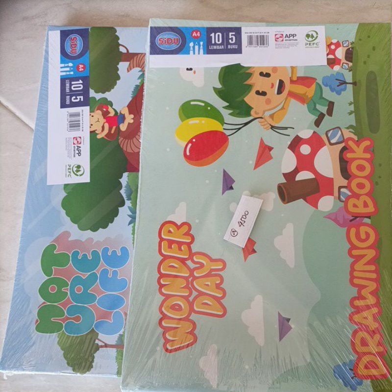 

buku gambar Sidu isi 10lembar (5buku)