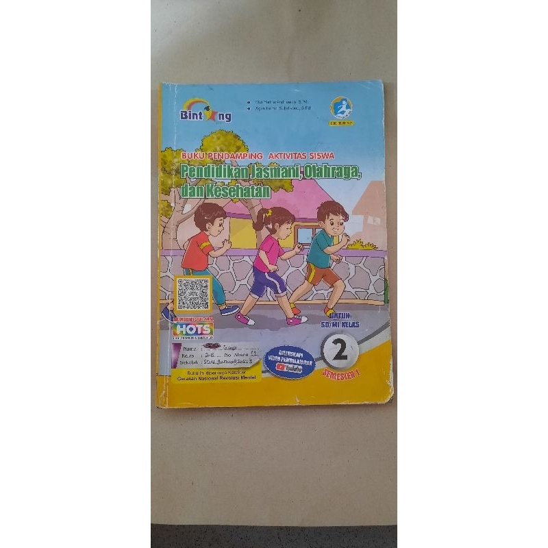 Buku PJOK Bintang SD/MI kelas 2 semester 1