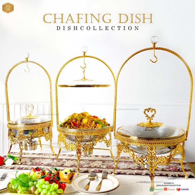 chafing dish stainless / prasmanan turkey stainless transparan