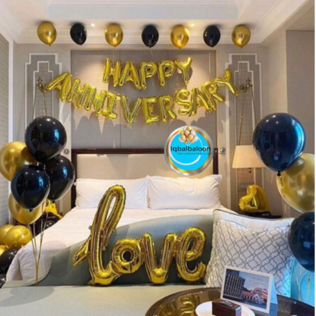 paket anniversary pernikahan dekorasi balon romantis