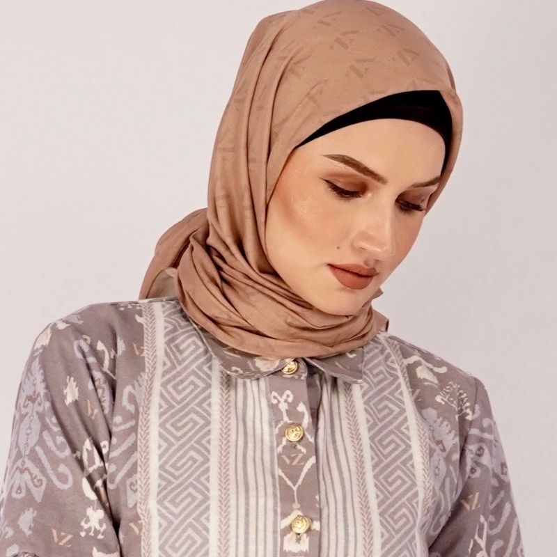 Vivi Zubedi Monogram Voal Scarf Nutmag