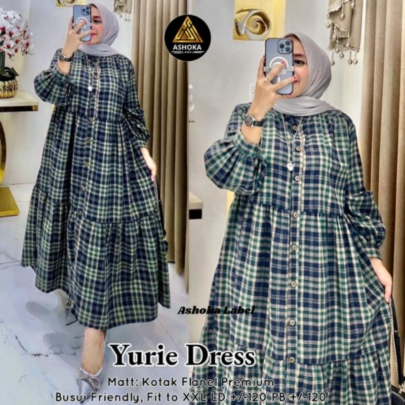 YURIE DRESS//MIDIJUMBO FLANEL PREMIUM