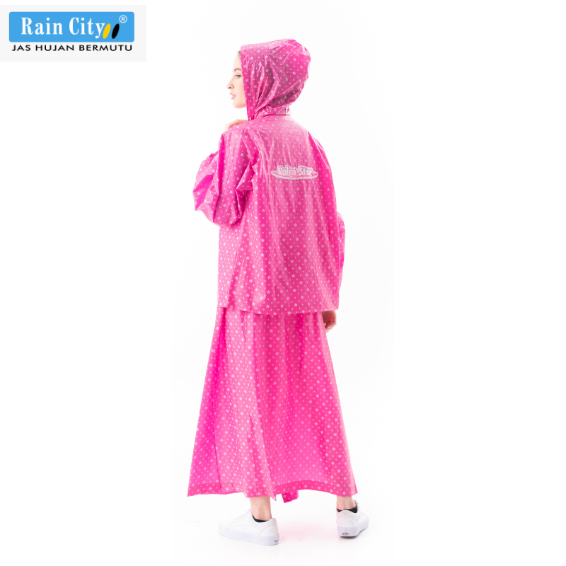 Jas Hujan Setelan Rok Starlight - 66015 Ralen Star