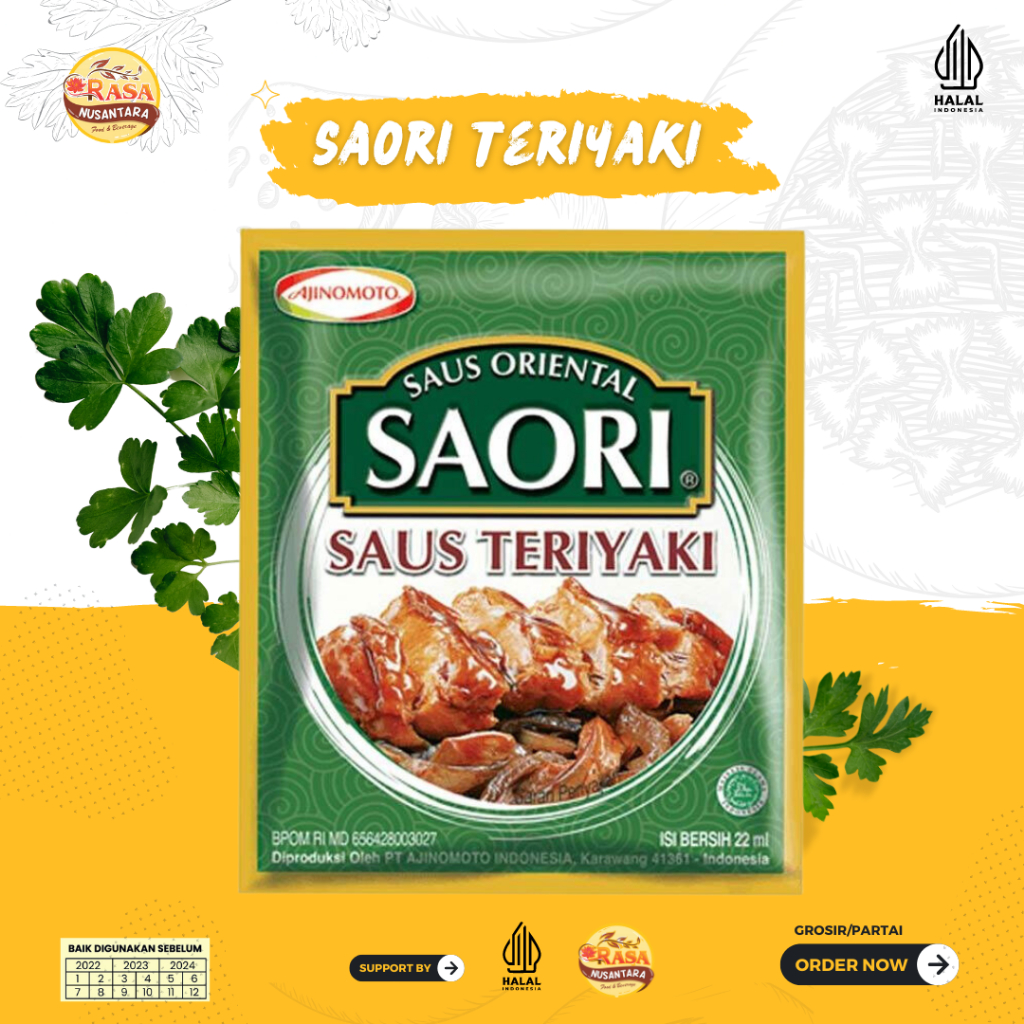 

SAORI SAUS TERIYAKI 22ML SACHET 22 ml