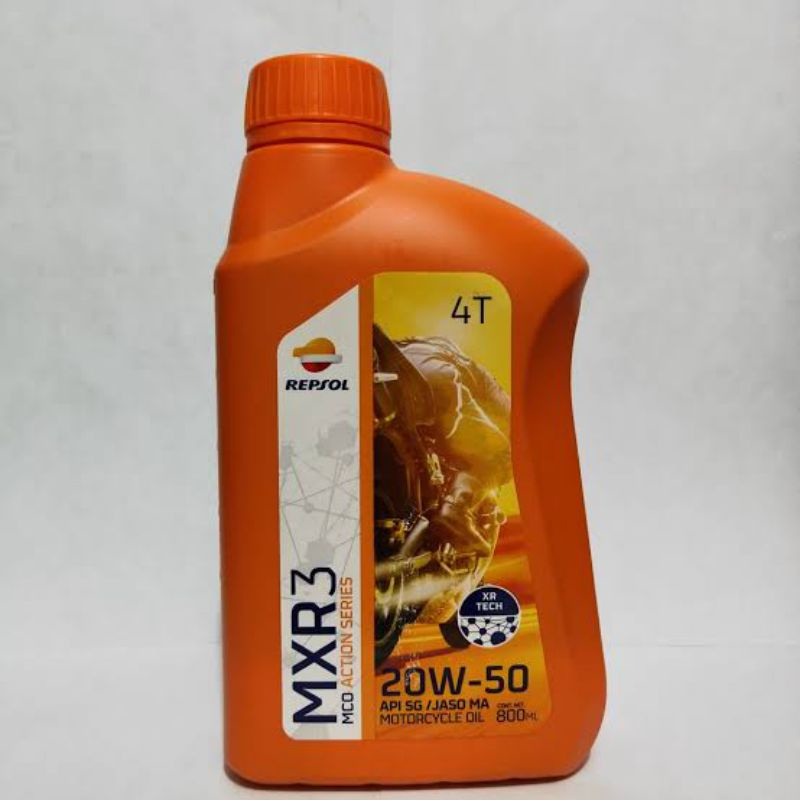 OLI REPSOL MXR3 20W50 & MXR PLUS 10W40  800ML 1LITER (ADA GIFT EMAS KHUSUS  MXR PLUS)