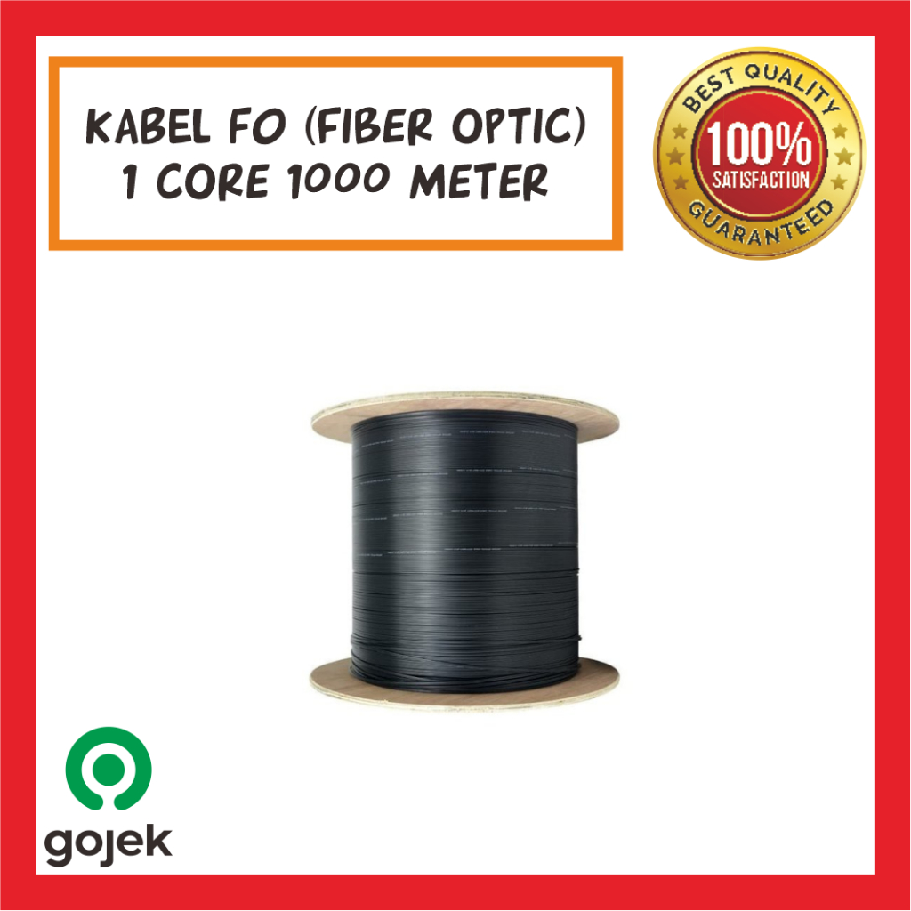 Kabel FO 1 Core Fiber Optic Dropcore FTTH 1000 Meter (1 Roll)