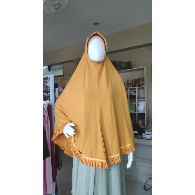 L 110 Plui Bisban Jilbab Instan Dari Jamilah Hijab Ukuran Jumbo Size XL Bahan Jersey Premium