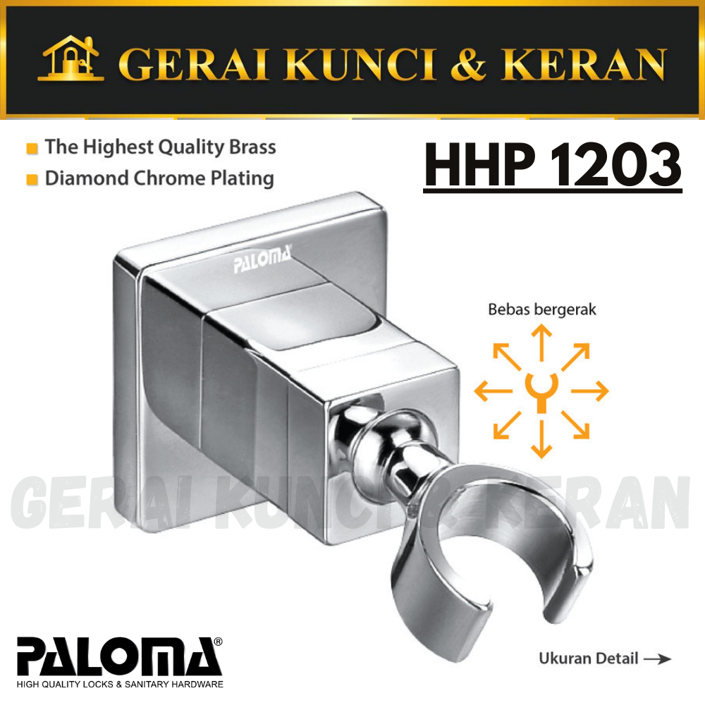 PALOMA HHP 1203 HAND SHOWER HOLDER DUDUKAN SHOWER BRASS
