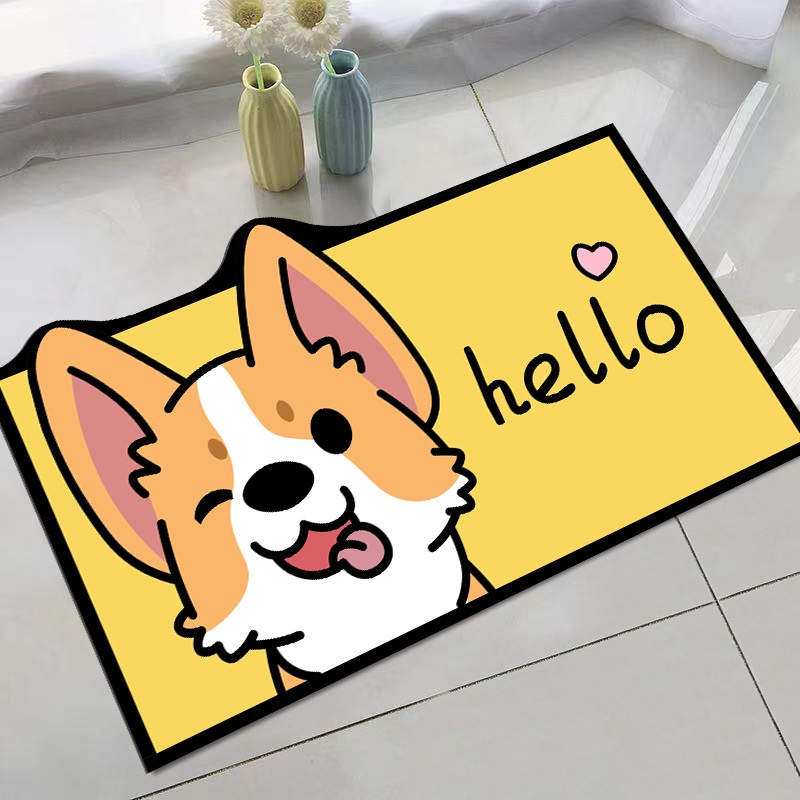 HL0525 Keset Lantai Motif Karakter Keset Kaki Anti Slip Keset Kamar Mandi Kamar Tidur Ukuran 40 x 60