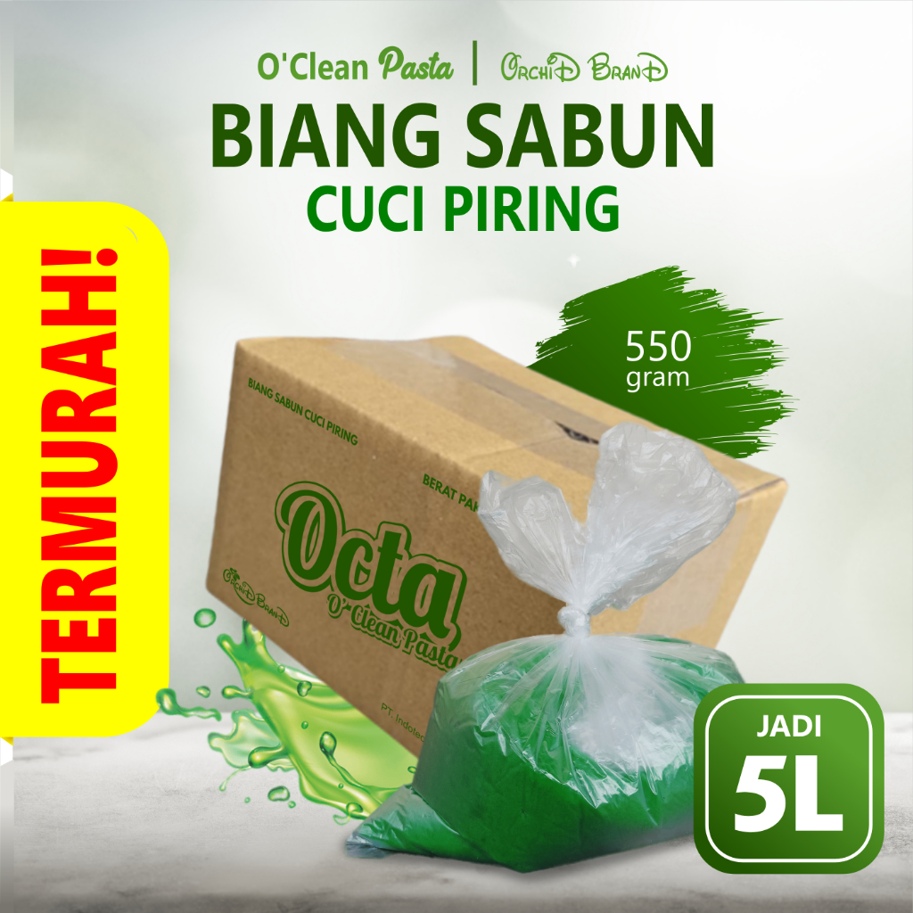 Biang Sabun Cuci Piring - Octa O'Clean Pasta - Bibit Sabun Cuci Piring - Bahan Pembuat Sabun Cupir -
