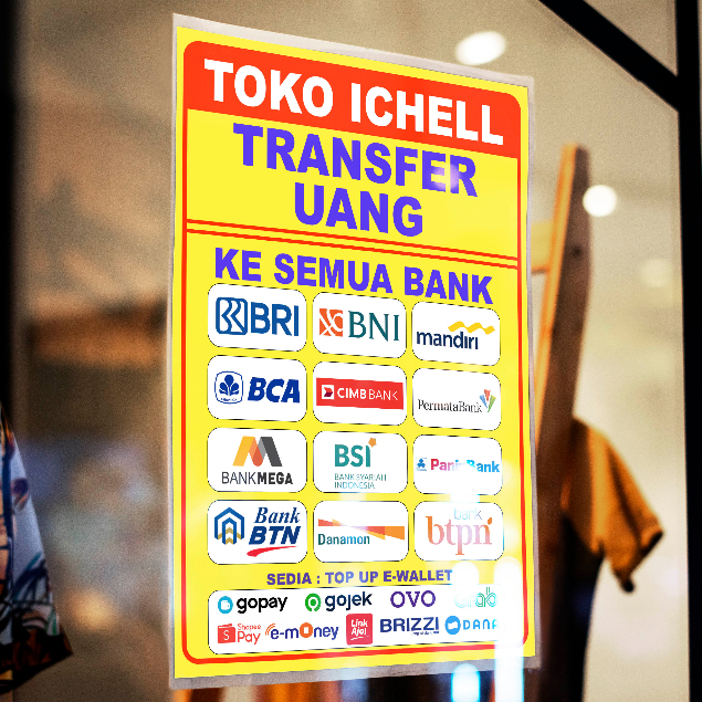 

POSTER / STIKER TRANSFER UANG SEMUA BANK