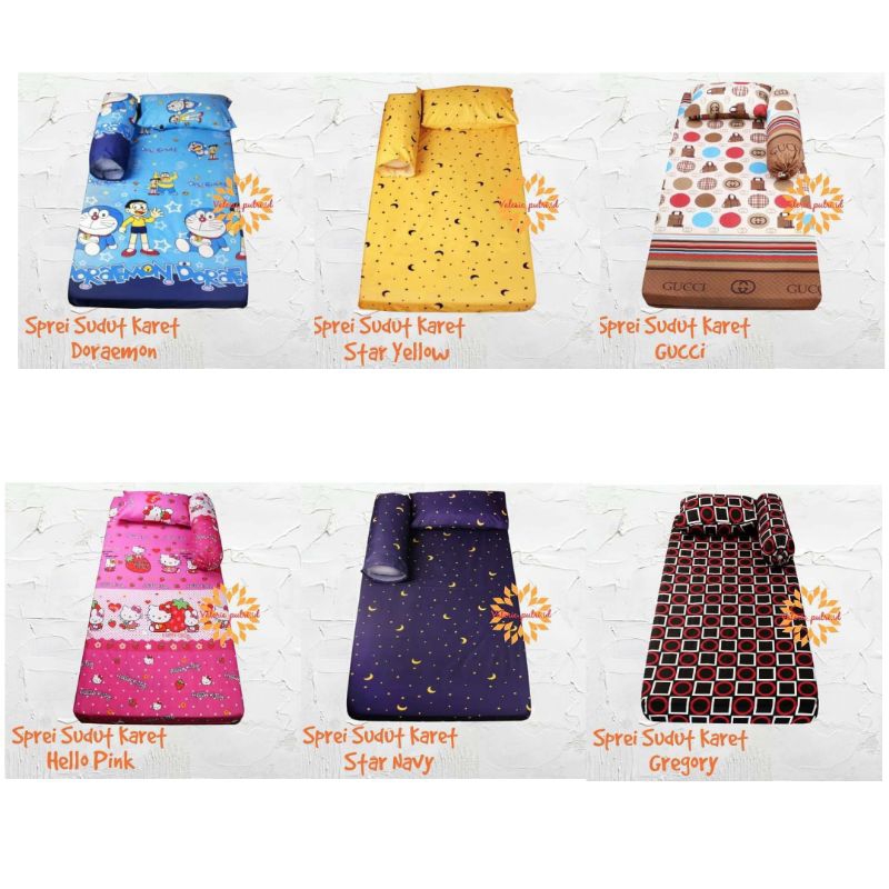 Sprei 120×200 Aesthetic - Sprei Sudut Karet No.3 Double