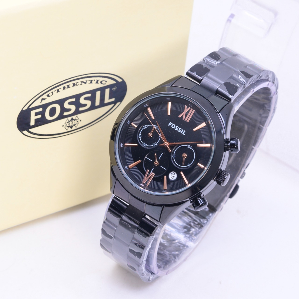 Jam Tangan Wanita FS-4003 Strap Rantai Chrono Aktif Free Box & Baterai ( Bisa COD )