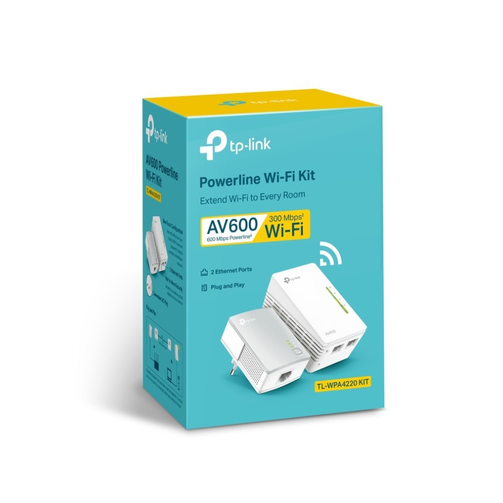 TP-Link TL-WPA4220 KIT AV600 Powerline Wi-FI KIT -  TL-WPA4220