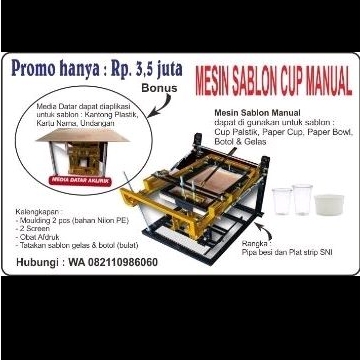 MESIN SABLON CUP MANUAL